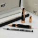 Replica Montblanc JFK Black&Rose Gold Rollerball Pen (3)_th.jpg